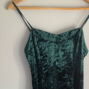 Emerald Velvet Dress